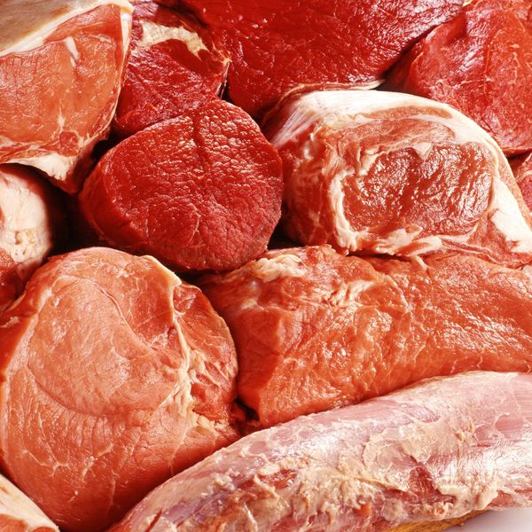 Different cuts of red meat.