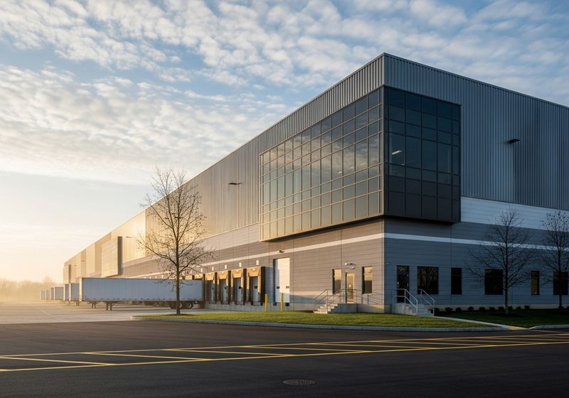 exterior of a commercial building