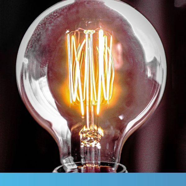 close-up of a light bulb