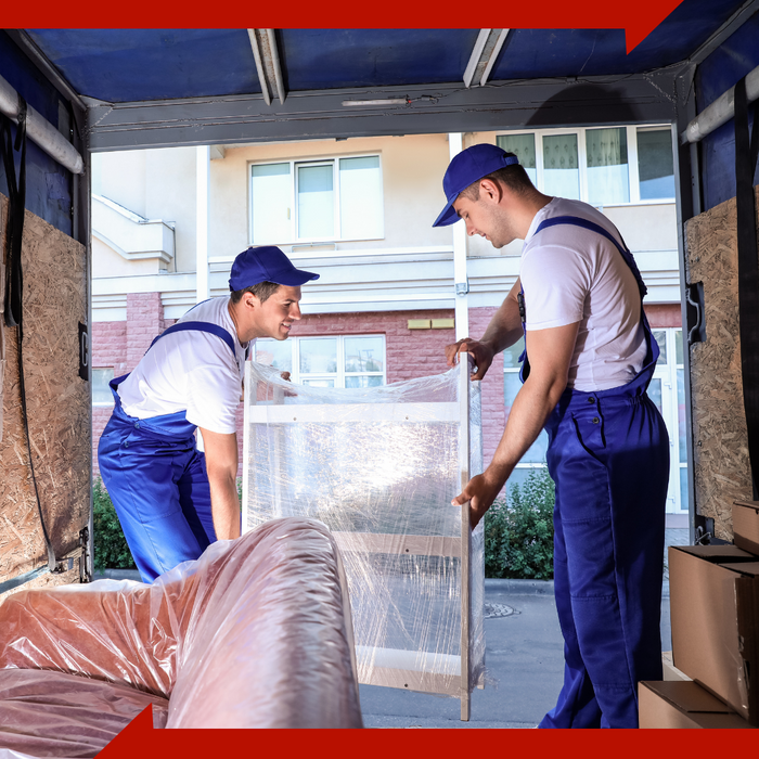 movers loading moving truck