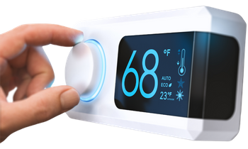 hand adjusting thermostat