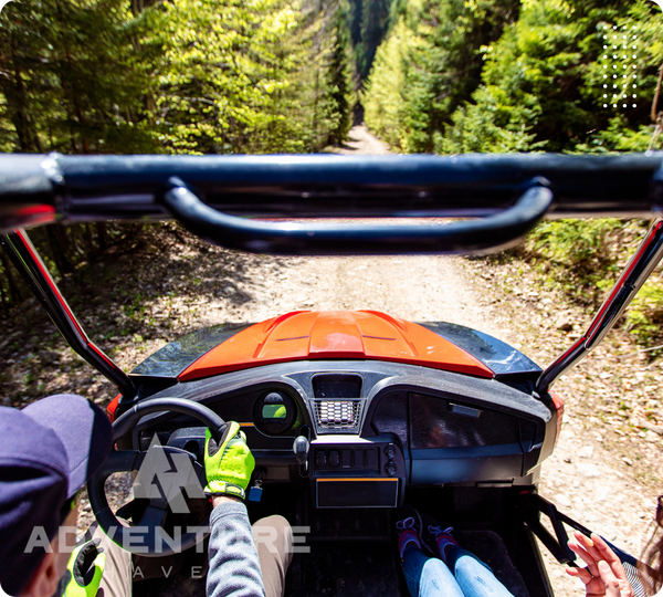 Riding a UTV