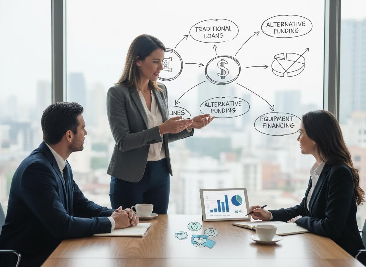 Business Team Discussing Funding Options