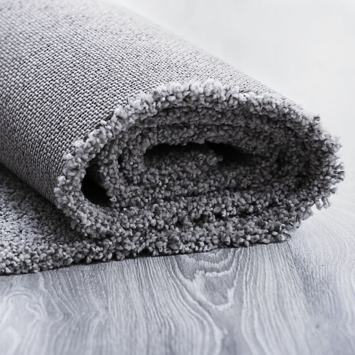 rolled-up carpet