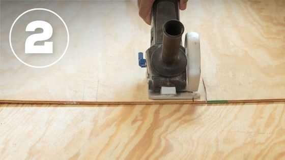 using tool to prepare subfloor