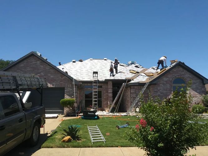 Construction being done on residential home