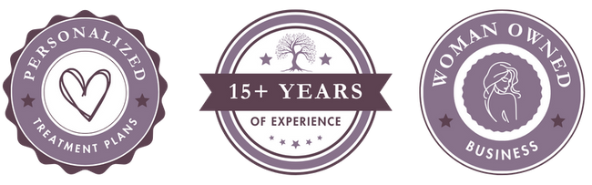 Personalized Treatment Plans, 15+ years of experience, Woman owned business