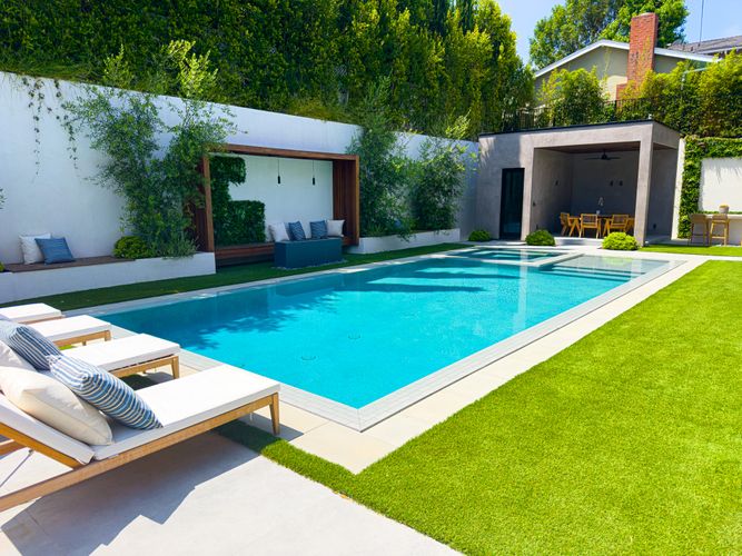 New pool and spa project in Sherman Oaks
