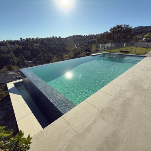New pool in california home