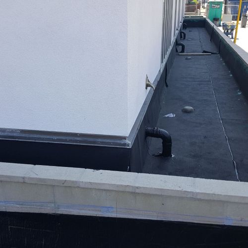 waterproof floors on commercial building