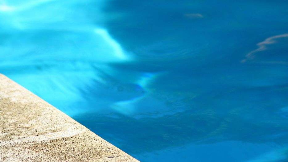 pool with blue water