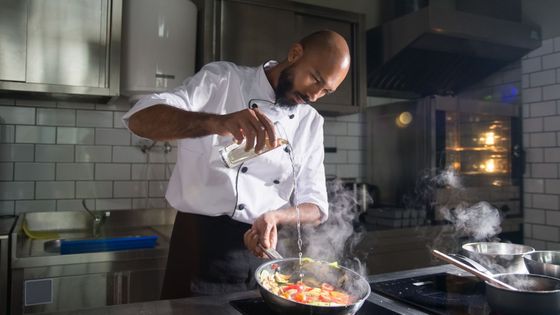 chef working in a restaurant