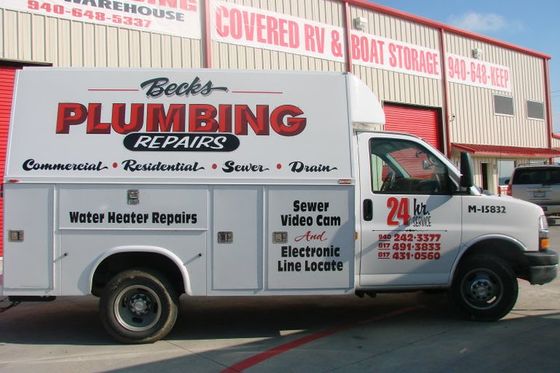 Plumbing truck