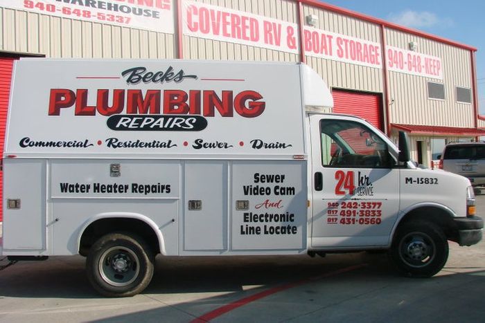 Plumbing truck