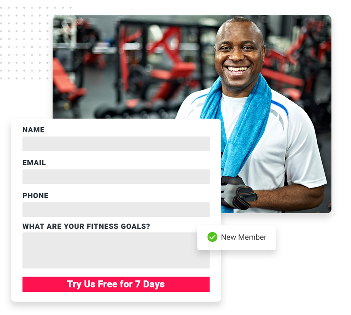 Fitness website forms