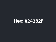 RGB: 36,40,47 | CMYK: 23,15,0,82 | Pantone: S/C 426 C RGB: 36,40,47 CMYK: 23,15,0,82 Pantone: S/C 426 C