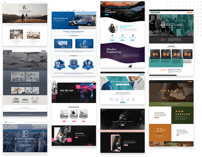 Small business website design templates