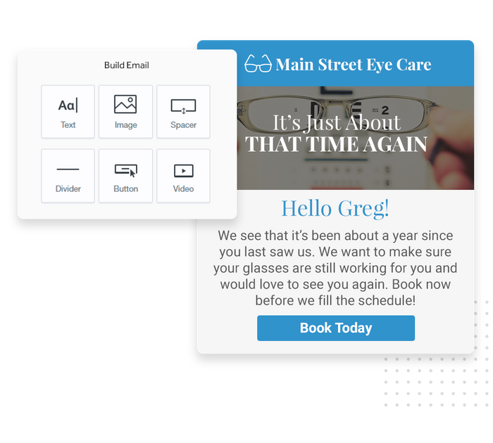 Eye doctor email marketing