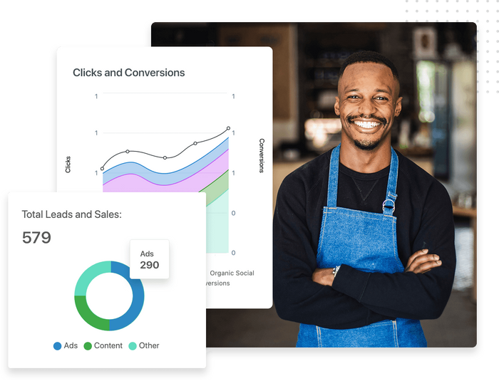 Total leads and sales chart Intelligence