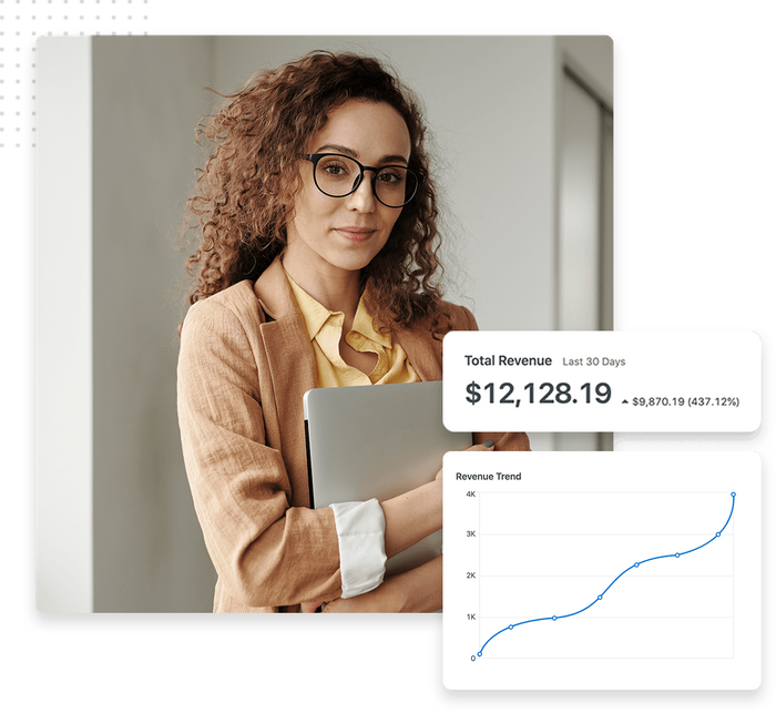 Total revenue growth chart