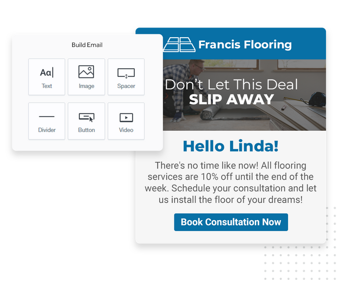 Flooring email marketing