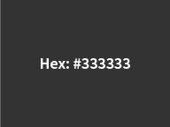 RGB: 51, 51, 51 | CMYK: 0, 0, 0, 80 | Pantone: S/C Black 7 C RGB: 51, 51, 51 CMYK: 0, 0, 0, 80 Pantone: S/C Black 7 C