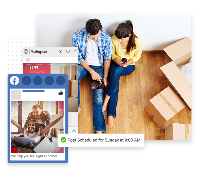 moving company social media marketing