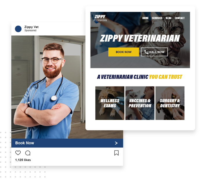 Veterinarian site Design Convert Leads Marketing 360®