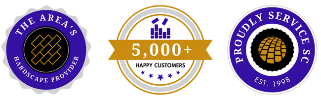the area's hardscape provider, 5000 happy customers, proudly service SC since 1998
