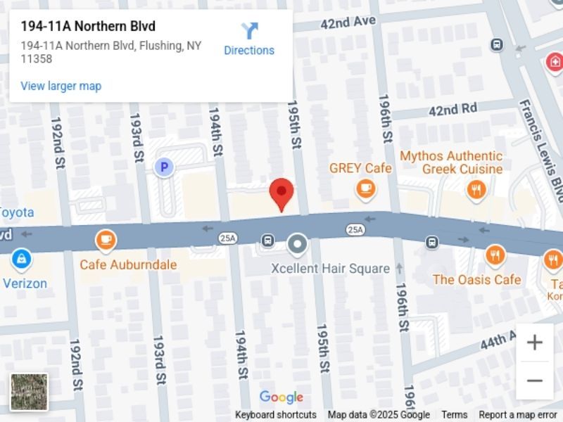 google maps: 194-11A Northern Blvd, Flushing, NY 11358