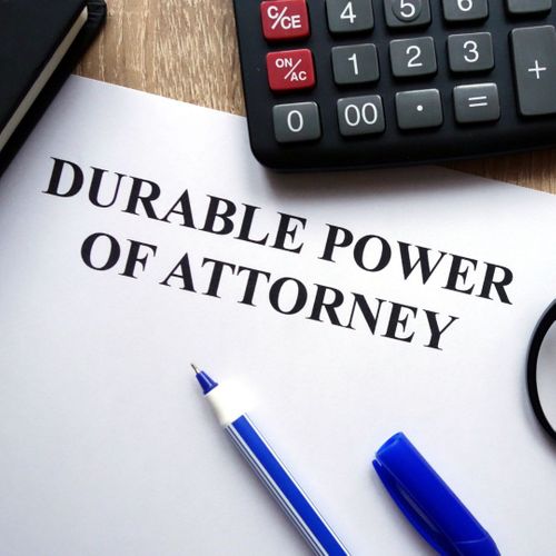 a paper that says durable power of attorney