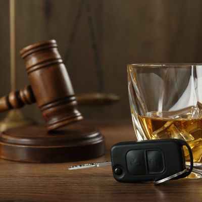 Alcohol with car keys