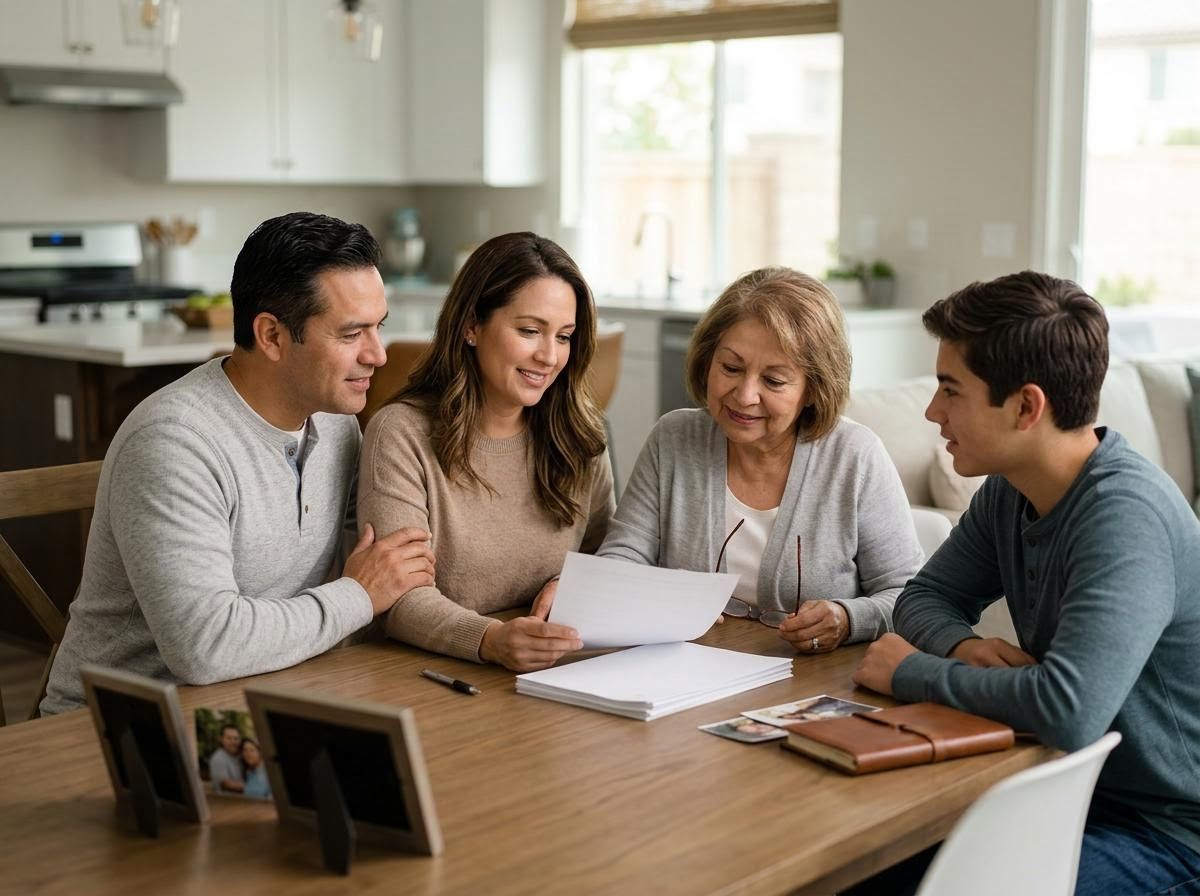 Multi-Generational Family Reviewing Documents