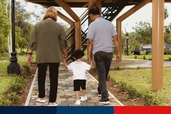 family going for a walk family going for a walk