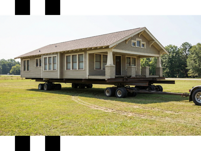 a home being relocated