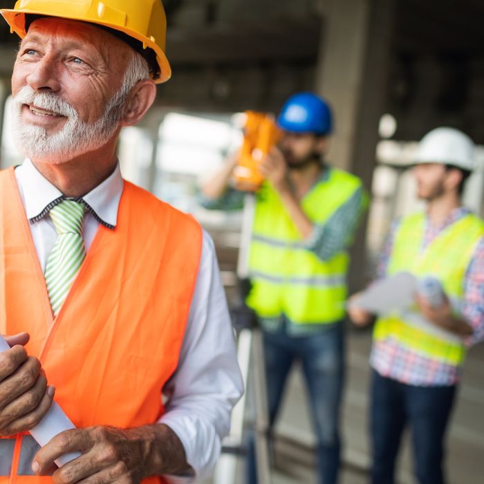 Men with hard hats