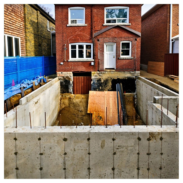 basement being installed basement being installed