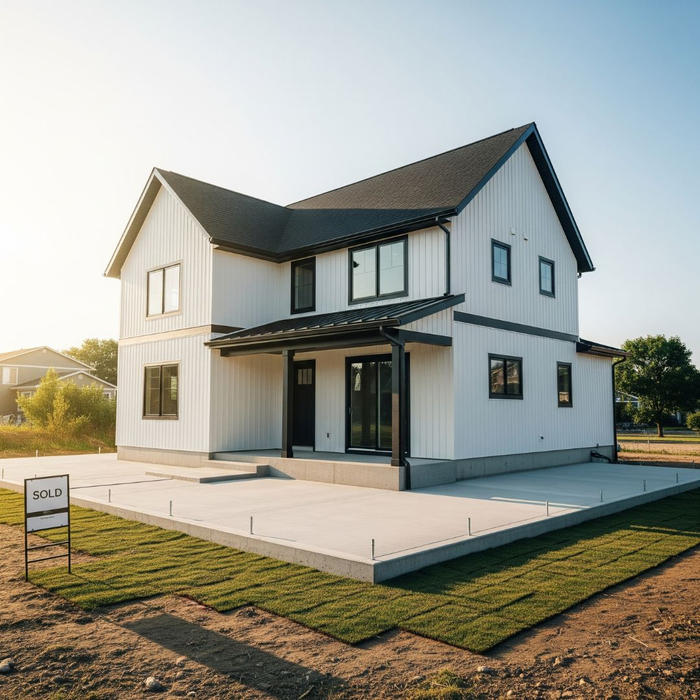 house on new foundation