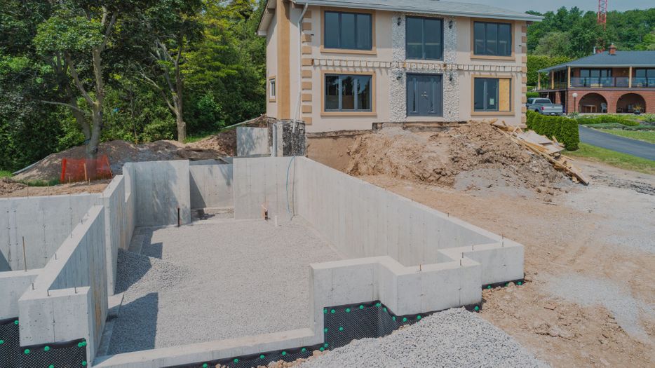 basement being installed