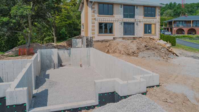 basement being installed