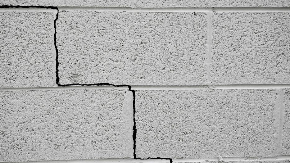 crack in wall