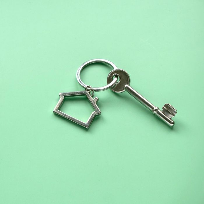 A key with a house