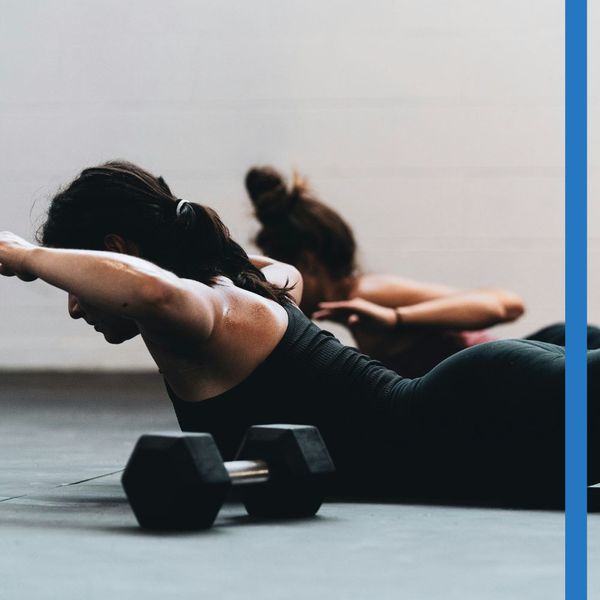 in-home personal trainer and client