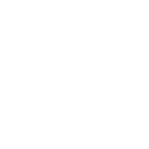 White line art icon showing a human spine with arrows, representing corrective exercise and posture specialist services.