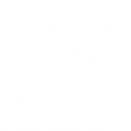 White line art icon of a personal trainer working with a client inside a house, representing in-home training services.