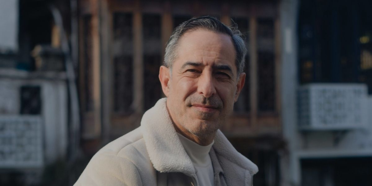 middle-aged man looking at camera