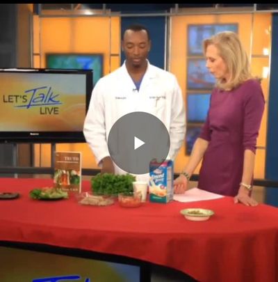 Let's Talk Live still, play button