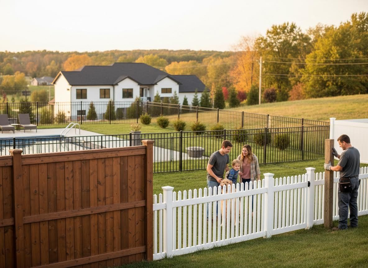Home Fencing Project with Family and Installer