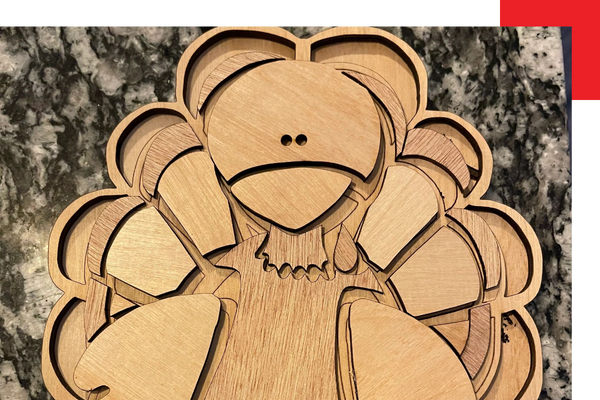 laser cut turkey