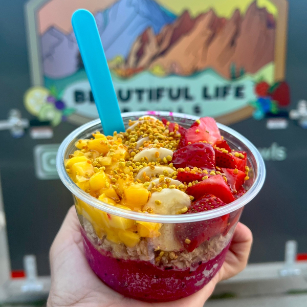 acai bowl from beautiful life bowls